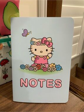 Hello Kitty Pink & Blue Floral Notes Journal